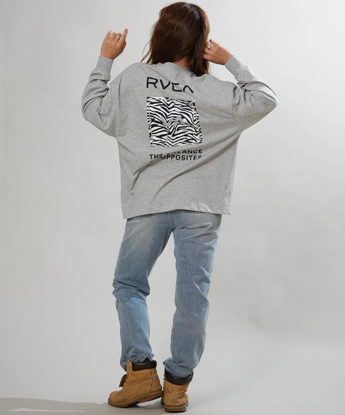 RVCA(ルーカ)の「RVCA/ルーカ バックプリント ロンT BG044051(Tシャツ/カットソー・レディース・ホワイト/ブラック/チャコールグレー/ヘザーグレー・S/M)」の20枚目の写真