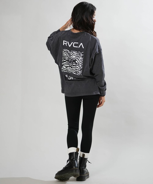 RVCA(ルーカ)の「RVCA/ルーカ バックプリント ロンT BG044051(Tシャツ/カットソー・レディース・ホワイト/ブラック/チャコールグレー/ヘザーグレー・S/M)」の15枚目の写真