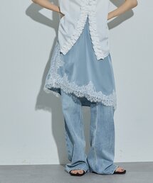 【Noka】レースレイヤードアシメスカート《WEB限定》