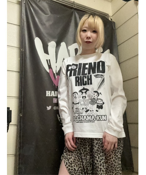 ハードコアチョコレート（ハードコアチョコレート）の「おぼっちゃまくん フレンドリッチロングスリーブ Tシャツ（一円ホワイト）（Tシャツ/カットソー・メンズ・ホワイト・LARGE/XX-LARGE/X-LARGE）」の6枚目の写真
