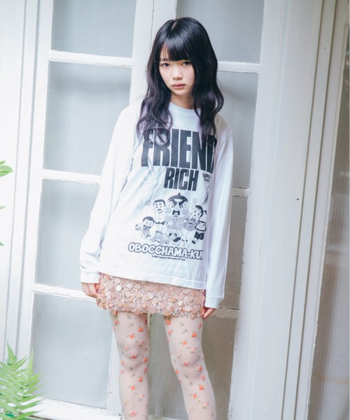 ハードコアチョコレート（ハードコアチョコレート）の「おぼっちゃまくん フレンドリッチロングスリーブ Tシャツ（一円ホワイト）（Tシャツ/カットソー・メンズ・ホワイト・LARGE/XX-LARGE/X-LARGE）」の8枚目の写真