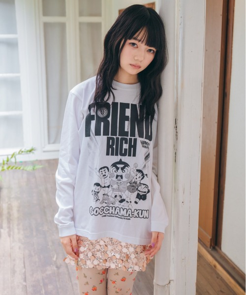 ハードコアチョコレート（ハードコアチョコレート）の「おぼっちゃまくん フレンドリッチロングスリーブ Tシャツ（一円ホワイト）（Tシャツ/カットソー・メンズ・ホワイト・LARGE/XX-LARGE/X-LARGE）」の11枚目の写真