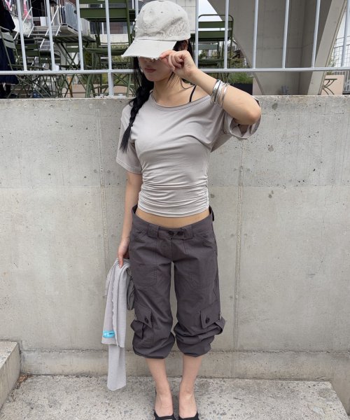 PLEASENOFOLLOW(プリーズノーフォロー)の「Ethan Pocket Cargo Pants (Charcoal)(その他パンツ・レディース・その他・SMALL/MEDIUM/LARGE)」の7枚目の写真