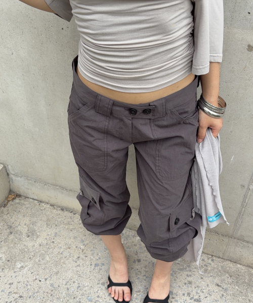 PLEASENOFOLLOW(プリーズノーフォロー)の「Ethan Pocket Cargo Pants (Charcoal)(その他パンツ・レディース・その他・SMALL/MEDIUM/LARGE)」の8枚目の写真