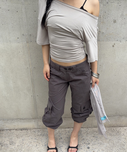 PLEASENOFOLLOW(プリーズノーフォロー)の「Ethan Pocket Cargo Pants (Charcoal)(その他パンツ・レディース・その他・SMALL/MEDIUM/LARGE)」の9枚目の写真