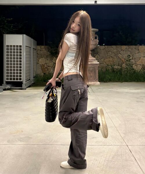 PLEASENOFOLLOW(プリーズノーフォロー)の「Ethan Pocket Cargo Pants (Charcoal)(その他パンツ・レディース・その他・SMALL/MEDIUM/LARGE)」の13枚目の写真