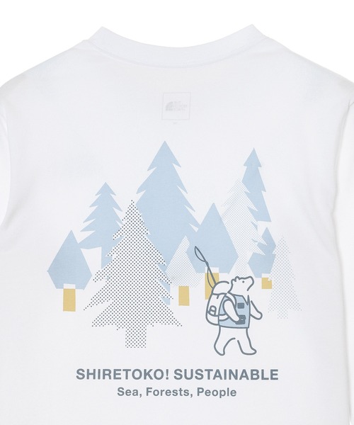 THE NORTH FACE（ザノースフェイス）の「L/S Shiretoko Toko Tee NTJ82630ST（Tシャツ/カットソー・キッズ・ブラック/ホワイト・140/150/160/130）」の7枚目の写真