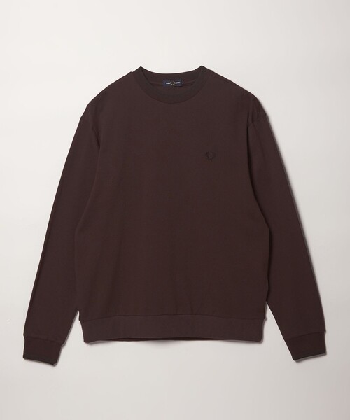 FRED PERRY(フレッドペリー)の「【別注】<FRED PERRY>ロングスリーブ Tシャツ(Tシャツ/カットソー・メンズ・ダークブラウン/オフホワイト/ダークグレー・XL/L/M)」の1枚目の写真
