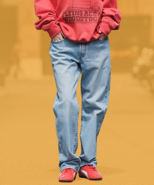 Levi's(リーバイス)の「LEVI'S/リーバイス 501 '90s ジーンズ デニムパンツ ジーパン ストレート 淡色 ボタンフライ レディース 2026年 秋 秋服 冬 冬服(デニムパンツ・レディース・ライトインディゴブルー・W25xL30/W26xL30/W27xL30)」の1枚目の写真