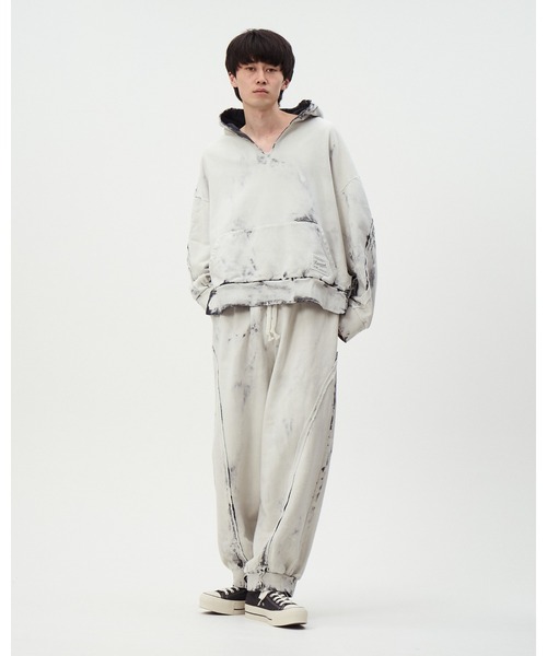 DISCOVERED(ディスカバード)の「BLEACH SWEAT PANTS(スウェットパンツ・レディース・ブラック・SMALL/LARGE)」の2枚目の写真