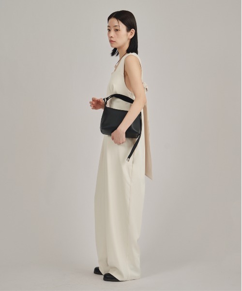 louren(ローレン )の「【louren/ローレン】back tie combinaison/バックタイコンビネゾン(サロペット/オーバーオール・レディース・アイボリー/ブラック・S/M)」の4枚目の写真