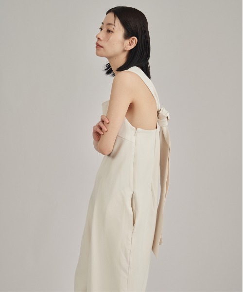 louren(ローレン )の「【louren/ローレン】back tie combinaison/バックタイコンビネゾン(サロペット/オーバーオール・レディース・アイボリー/ブラック・S/M)」の7枚目の写真
