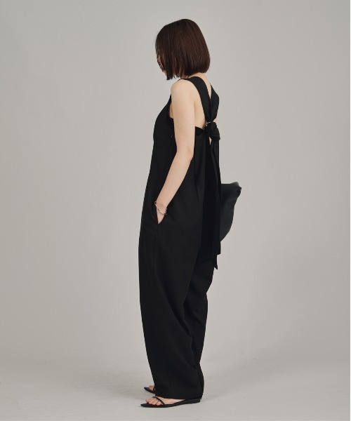 louren(ローレン )の「【louren/ローレン】back tie combinaison/バックタイコンビネゾン(サロペット/オーバーオール・レディース・アイボリー/ブラック・S/M)」の10枚目の写真