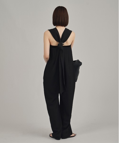 louren(ローレン )の「【louren/ローレン】back tie combinaison/バックタイコンビネゾン(サロペット/オーバーオール・レディース・アイボリー/ブラック・S/M)」の11枚目の写真