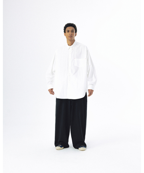 ANGLAN(アングラン)の「Double Button Solid Shirt - White(シャツ/ブラウス・メンズ・その他・ONE SIZE)」の3枚目の写真