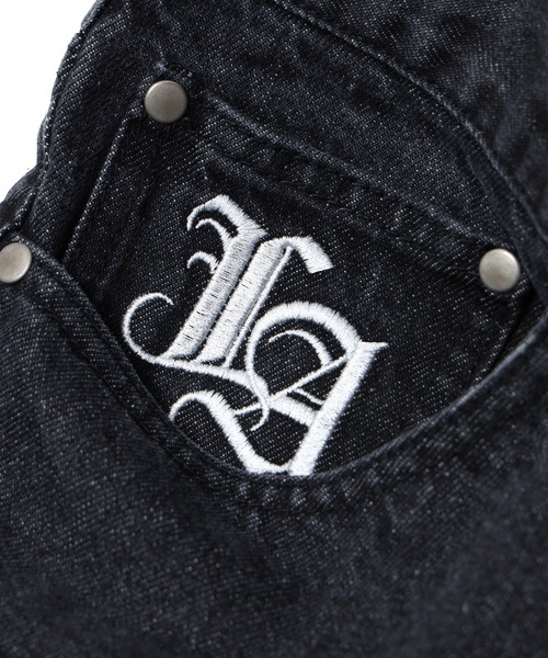 XLARGE(エクストララージ)の「OLD ENGLISH DENIM PANTS(デニムパンツ・メンズ・ブラック/インディゴブルー/ライトインディゴブルー・36inch/30inch/32inch/34inch)」の7枚目の写真