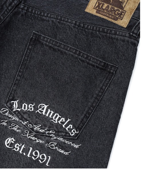 XLARGE(エクストララージ)の「OLD ENGLISH DENIM PANTS(デニムパンツ・メンズ・ブラック/インディゴブルー/ライトインディゴブルー・36inch/30inch/32inch/34inch)」の9枚目の写真