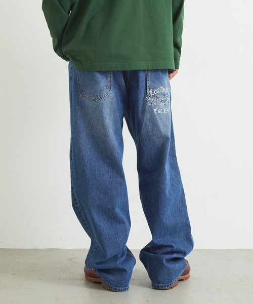 XLARGE(エクストララージ)の「OLD ENGLISH DENIM PANTS(デニムパンツ・メンズ・ブラック/インディゴブルー/ライトインディゴブルー・36inch/30inch/32inch/34inch)」の17枚目の写真
