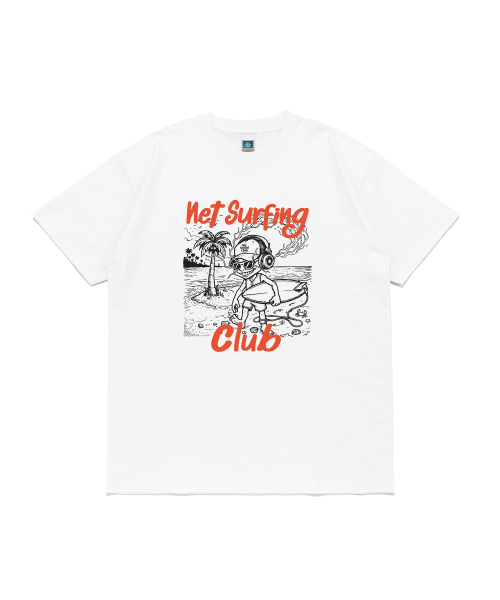 NET SOCIAL CLUB(ネットソーシャルクラブ)の「オリジナルサーフィンクラブ 半袖Tシャツ (ホワイト)(Tシャツ/カットソー・レディース・その他・LARGE/SMALL/X-LARGE/MEDIUM)」の1枚目の写真