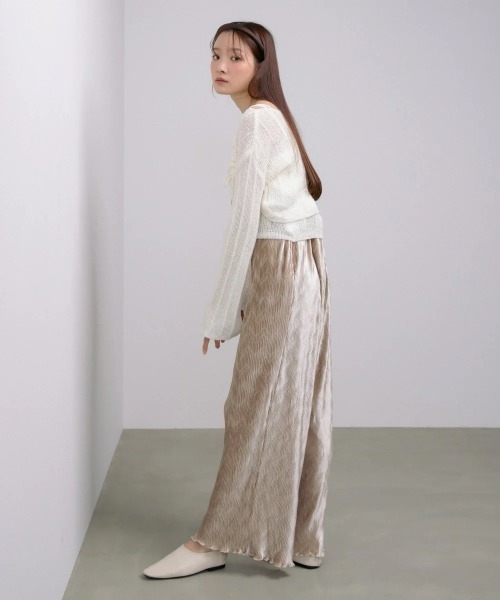 Bab(バブ)の「【S・Mサイズ展開】ベロアウェーブプリーツイージーパンツ(その他パンツ・レディース・ブラック/グレイッシュベージュ/ブラウン・SMALL/MEDIUM)」の22枚目の写真