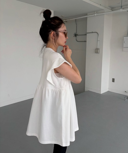 CHERI since1985(シェリ)の「フレンチスリーブマーメイドデザインチュニック(チュニック・レディース・オフホワイト/ブラック・FREE)」の18枚目の写真