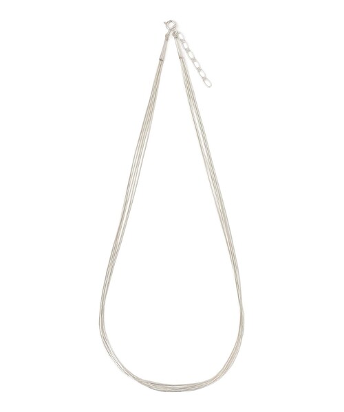 INDIAN JEWELRY: LIQ シルバー ネックレス（5連）（ネックレス