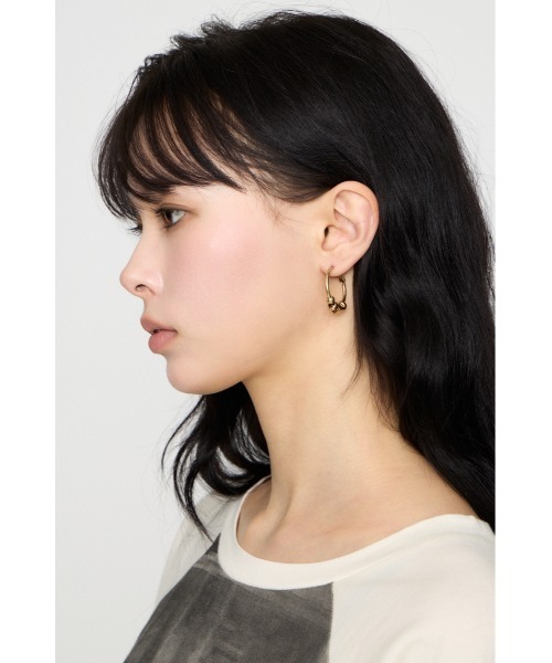 LAGUA GEM（ラグアジェム）の「MANY PARTS HOOP ピアス（ピアス（両耳用）・レディース・シルバー/ゴールド・FREE）」の5枚目の写真