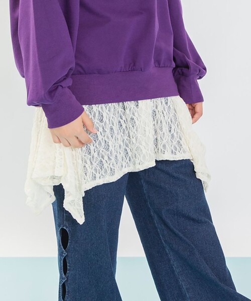 MELLOW-LY/WEB限定】イレヘムレースキャミチュニック（チュニック