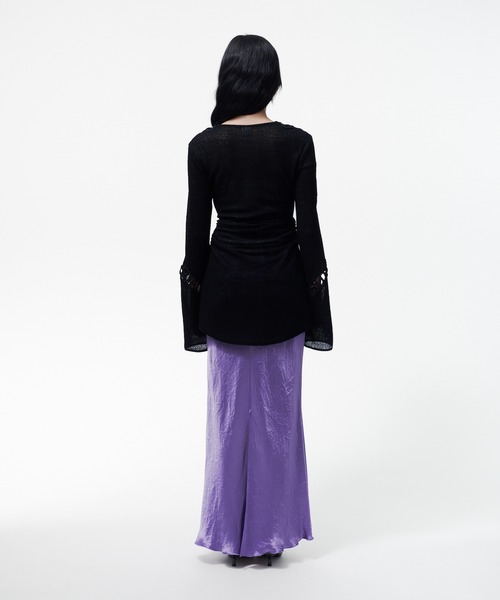 THINGS THAT MATTER（シングス ザット マター）の「MICROCOSMOS LACE SHEER TOPS / マイクロコスモス レース シアー トップス（シャツ/ブラウス・レディース・ネイビー/ブラック・FREE）」の22枚目の写真