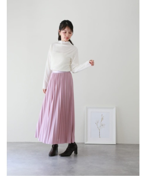 fifth(フィフス)の「カットシャーリングボトルネックロンT(Tシャツ/カットソー・レディース・ブルー/アイボリー/グレイッシュベージュ・M)」の10枚目の写真