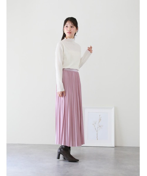 fifth(フィフス)の「カットシャーリングボトルネックロンT(Tシャツ/カットソー・レディース・ブルー/アイボリー/グレイッシュベージュ・M)」の11枚目の写真