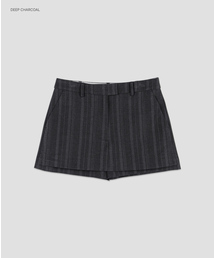 (PT-5805)MULTI STRIPE SET-UP LOWRISE SKIRT PANTS