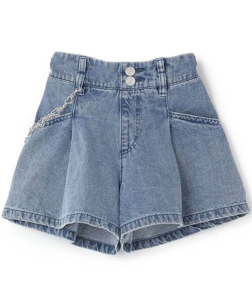 チェーンベルト付き】デニムショートパンツ（その他パンツ）｜minimal