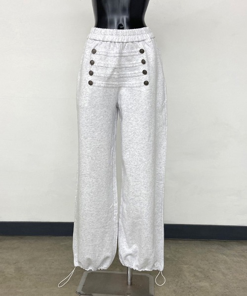 non-hedge(ノンヘッジ)の「ナポレオン風ボタンスウェットワイドパンツ(その他パンツ・レディース・ブラウン/オートミール/ネイビー/ブラック・FREE)」の20枚目の写真