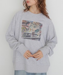 CLEIO（クレイオ）の「【CLEIO】ラグランプリント刺繍プルオーバー　RAGLAN PRINT EMBROIDERY PULLOVER（スウェット）」