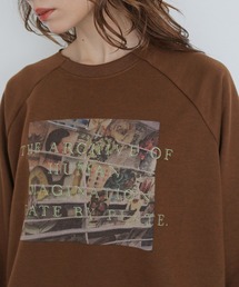 CLEIO（クレイオ）の「【CLEIO】ラグランプリント刺繍プルオーバー　RAGLAN PRINT EMBROIDERY PULLOVER（スウェット）」
