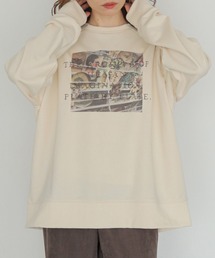CLEIO（クレイオ）の「【CLEIO】ラグランプリント刺繍プルオーバー　RAGLAN PRINT EMBROIDERY PULLOVER（スウェット）」