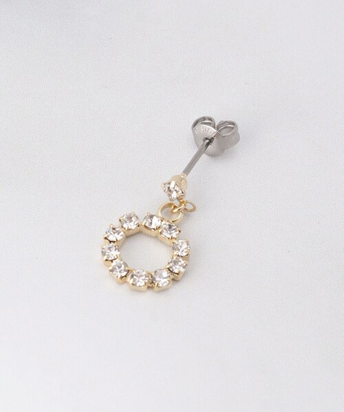 ITS'DEMO（イッツデモ）の「ジュエルサークル プチピアス（ピアス（両耳用）・レディース・シルバー/ゴールド・00）」の4枚目の写真