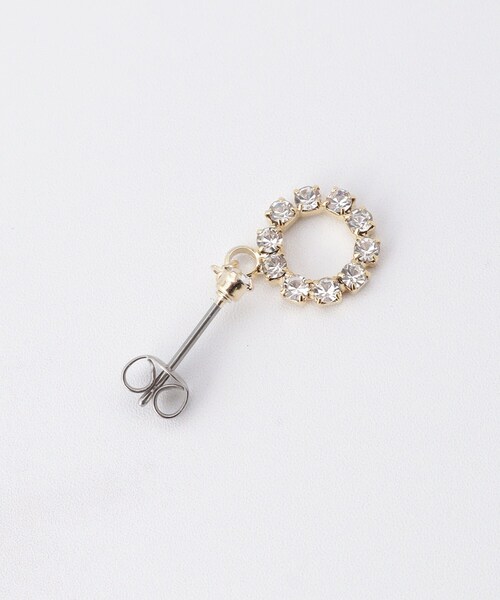 ITS'DEMO（イッツデモ）の「ジュエルサークル プチピアス（ピアス（両耳用）・レディース・シルバー/ゴールド・00）」の5枚目の写真