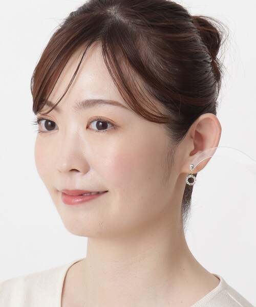ITS'DEMO（イッツデモ）の「ジュエルサークル プチピアス（ピアス（両耳用）・レディース・シルバー/ゴールド・00）」の7枚目の写真