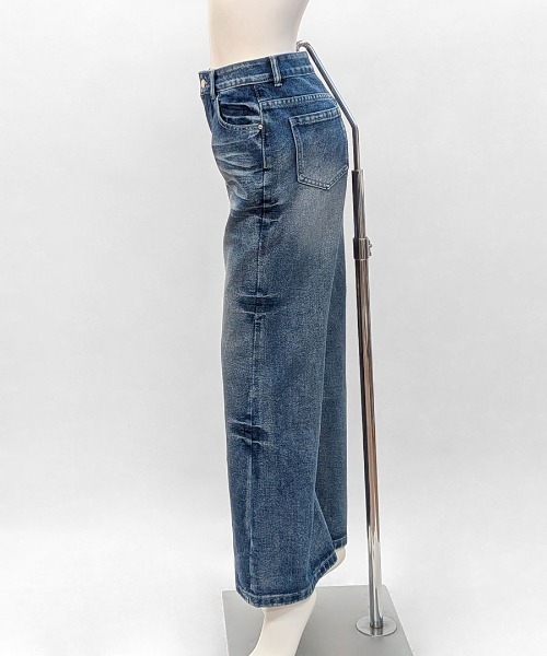 Riff(リフ)の「ウォッシュ加工デニムパンツ(デニムパンツ・レディース・ブルー・S/M/L)」の13枚目の写真