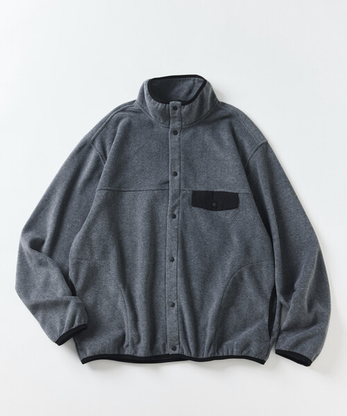 Firsthand(ファーストハンド)の「限定展開 Firsthand / ファーストハンド スナップ フリース ジャケット(ブルゾン・メンズ・ブラック/グレー/ナチュラル・MEDIUM/LARGE)」の4枚目の写真
