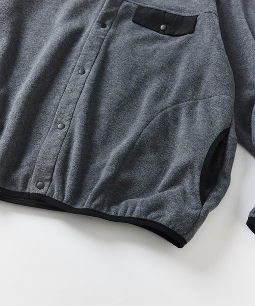 Firsthand(ファーストハンド)の「限定展開 Firsthand / ファーストハンド スナップ フリース ジャケット(ブルゾン・メンズ・ブラック/グレー/ナチュラル・MEDIUM/LARGE)」の10枚目の写真