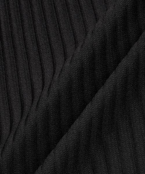 TNGT(ティーエヌジーティー)の「Yoyogi Pleats Collared T-Shirt (Black) TNTS6F103BK(ポロシャツ・レディース・その他・105/110/100/95)」の3枚目の写真