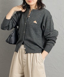 【WEB先行予約】[KELTY/ケルティ] 別注 ワンポイントロゴ クルーネックニットカーディガン