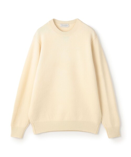 TOMORROWLAND (トゥモローランド)の「【WEB先行予約】TOMORROWLAND tricot ラムズウール クルーネックニット(ニット/セーター・メンズ・イエロー/グリーン/オレンジ/ブラック/グレー/ホワイト/ピンク/ネイビー/ダークブルー・L/XL/M/S)」の2枚目の写真