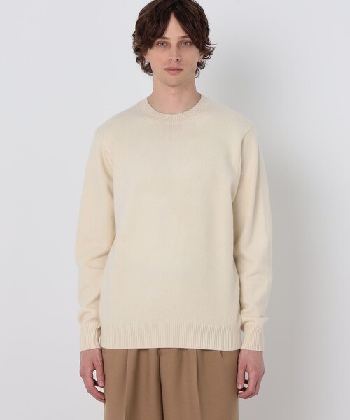TOMORROWLAND (トゥモローランド)の「【WEB先行予約】TOMORROWLAND tricot ラムズウール クルーネックニット(ニット/セーター・メンズ・イエロー/グリーン/オレンジ/ブラック/グレー/ホワイト/ピンク/ネイビー/ダークブルー・L/XL/M/S)」の13枚目の写真
