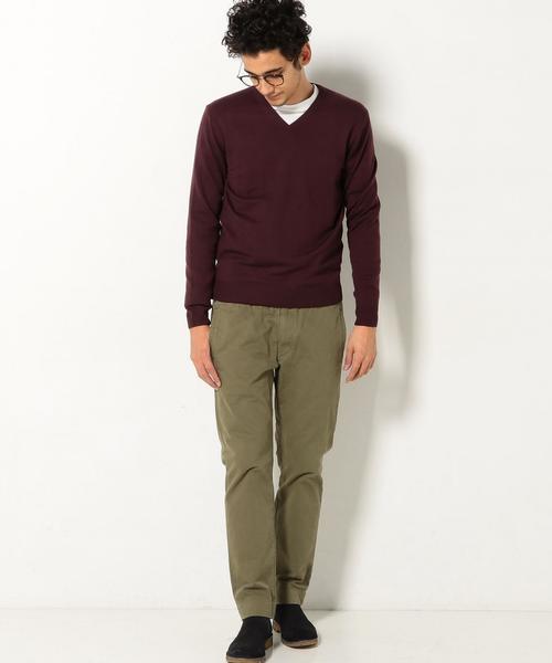 UNITED ARROWS（ユナイテッドアローズ）の「＜Cruciani(クルチアーニ)＞ WOOL H/G VNECK◆（ニット/セーター・メンズ・ワインレッド/ネイビー/ターコイズブルー・48/52/46/50）」の7枚目の写真