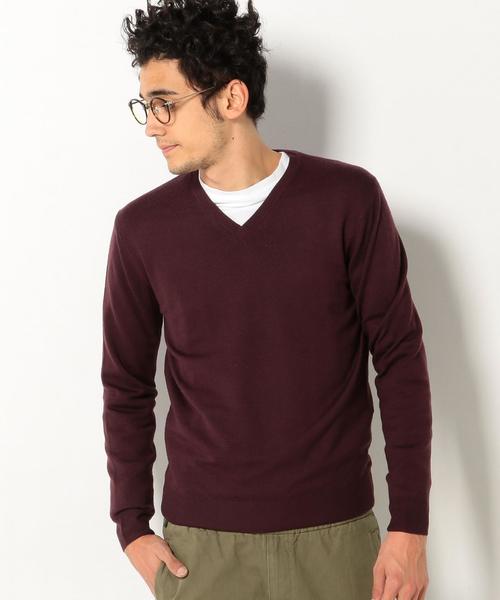 UNITED ARROWS（ユナイテッドアローズ）の「＜Cruciani(クルチアーニ)＞ WOOL H/G VNECK◆（ニット/セーター・メンズ・ワインレッド/ネイビー/ターコイズブルー・48/52/46/50）」の11枚目の写真