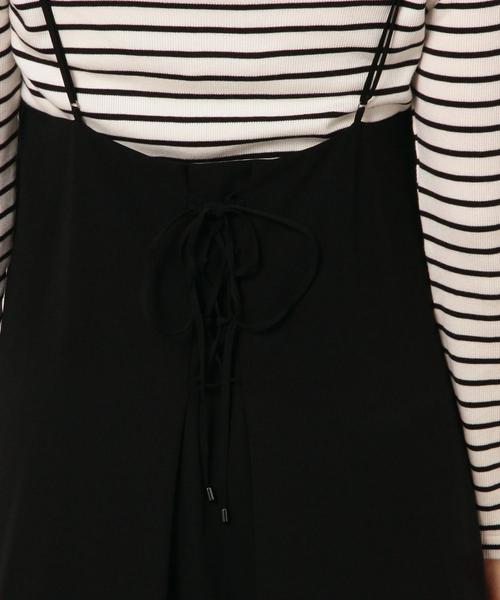 green label relaxing（グリーンレーベルリラクシング）の「KF Pドビー キャミ ワンピース（ワンピース・レディース・ブラック/オレンジ系その他・FREE）」の9枚目の写真